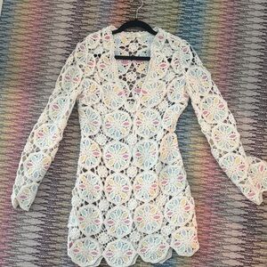 LoveShackFancy crochet cover up/ dress